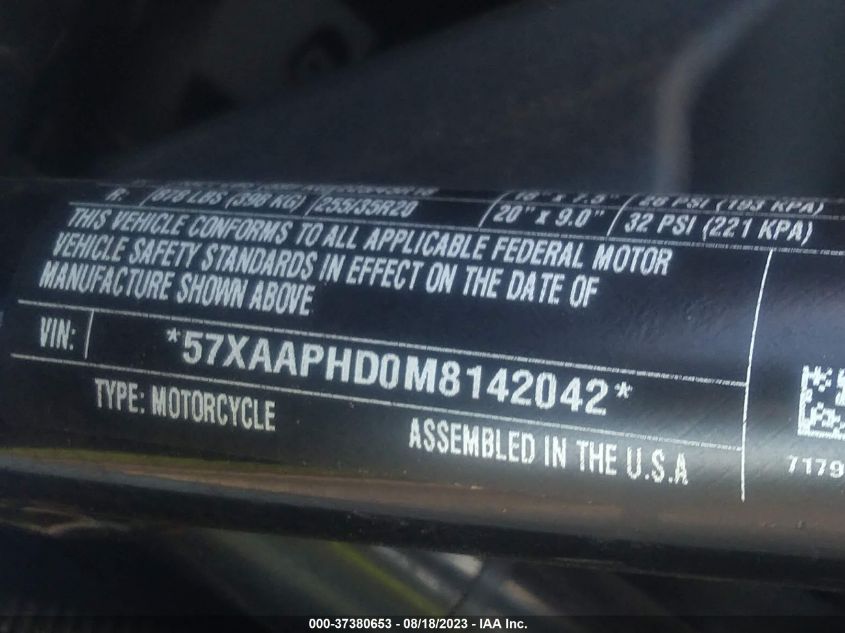 2021 POLARIS SLINGSHOT SL 57XAAPHD0M8142042