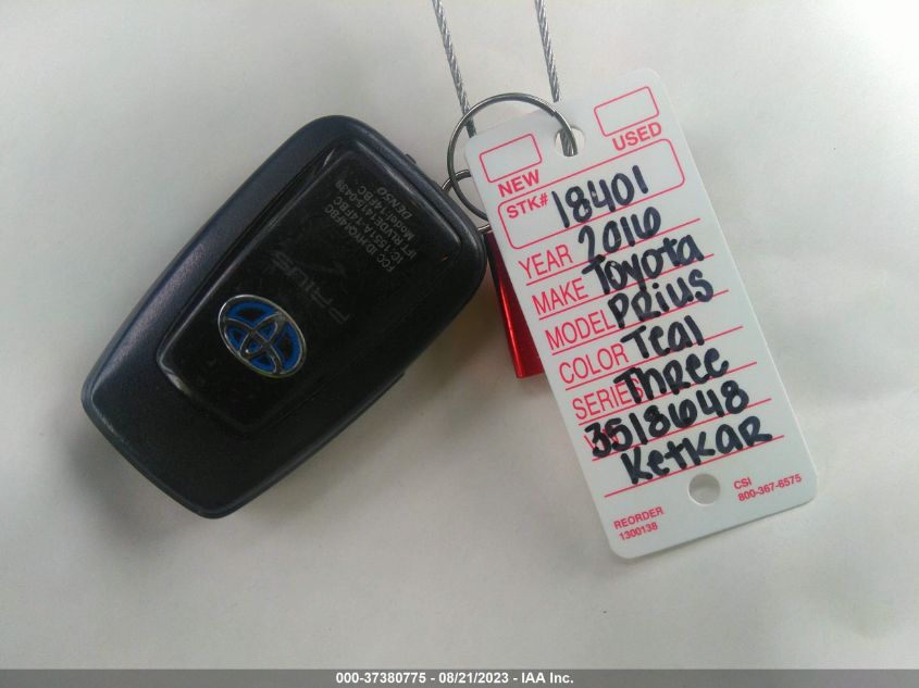 2016 TOYOTA PRIUS FOUR - JTDKARFU3G3518648