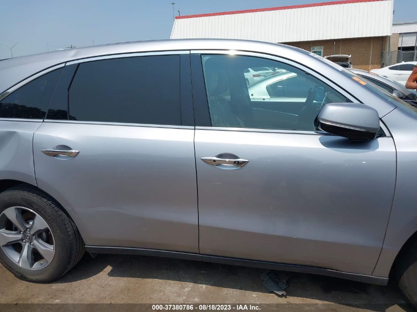 2016 ACURA MDX - 5FRYD4H2XGB055716
