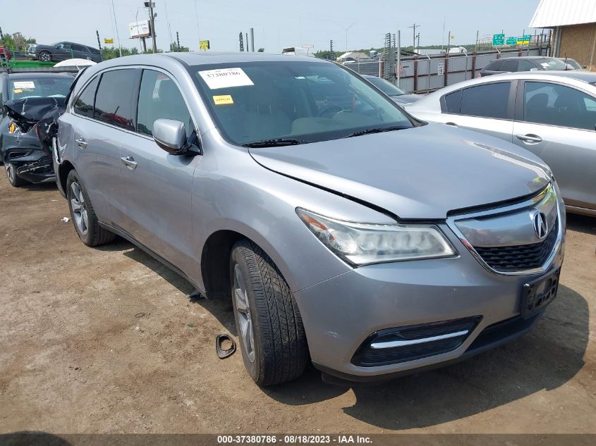 2016 ACURA MDX - 5FRYD4H2XGB055716