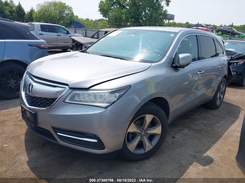 2016 ACURA MDX - 5FRYD4H2XGB055716