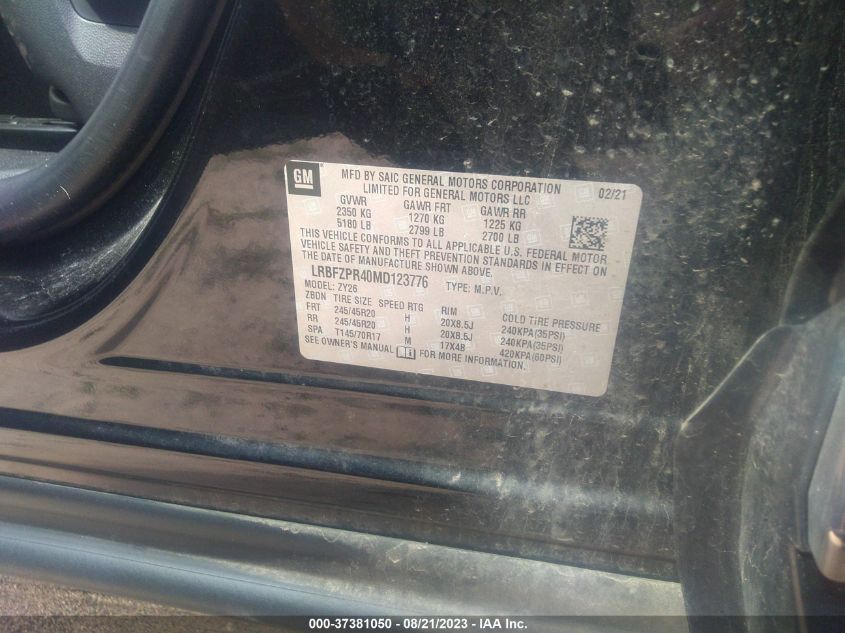 2021 BUICK ENVISION ESSENCE - LRBFZPR40MD123776