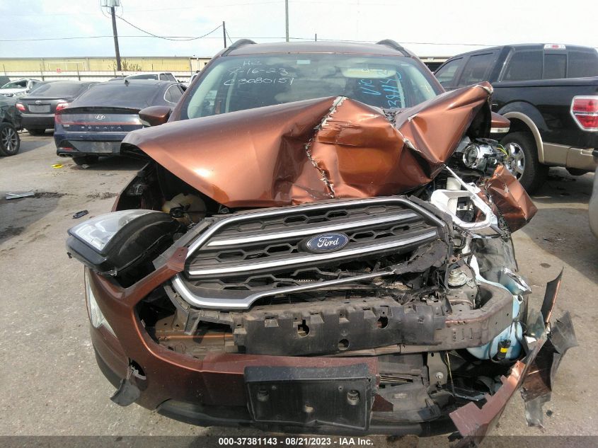 2019 FORD ECOSPORT SE - MAJ6S3GL4KC308320
