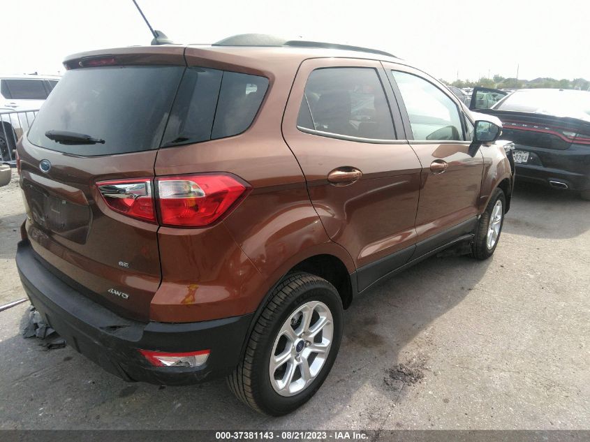 2019 FORD ECOSPORT SE - MAJ6S3GL4KC308320