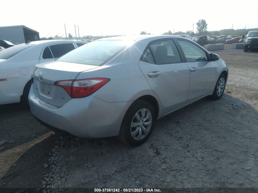 2015 TOYOTA COROLLA L/LE/S/S PLUS/LE PLUS - 5YFBURHE3FP294543