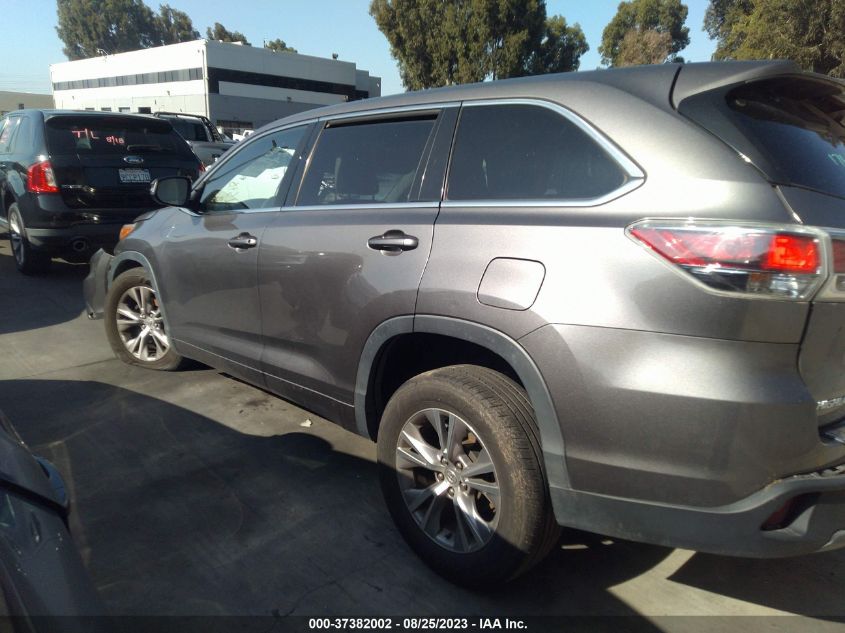 2015 TOYOTA HIGHLANDER LE/LE PLUS - 5TDZKRFH4FS113748