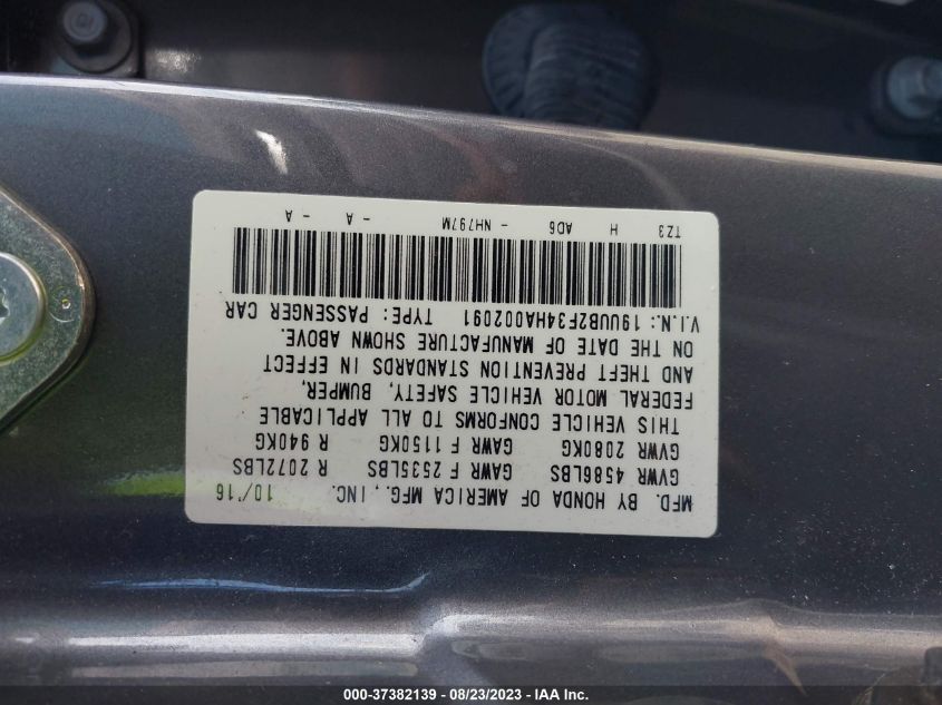 2017 ACURA TLX V6 - 19UUB2F34HA002091