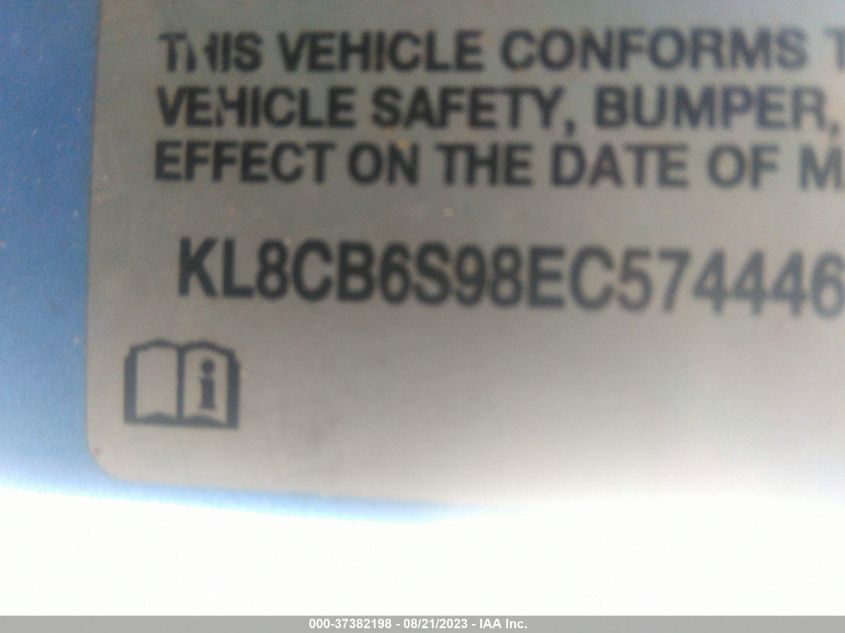 2014 CHEVROLET SPARK LS - KL8CB6S98EC574446