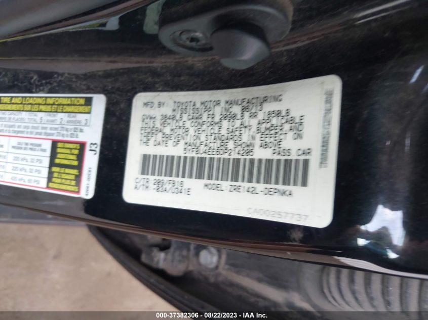 2013 TOYOTA COROLLA L/LE/S - 5YFBU4EE6DP214205