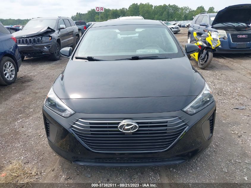 2019 HYUNDAI IONIQ HYBRID BLUE - KMHC65LC0KU119561