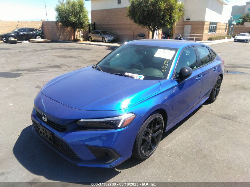 2022 HONDA CIVIC SEDAN SPORT - 2HGFE2F50NH515398