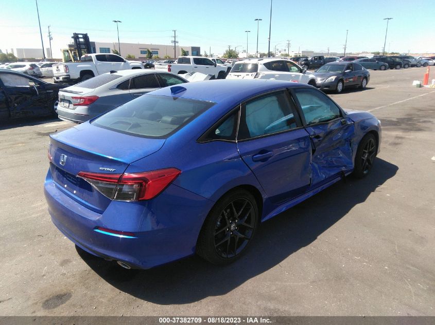 2022 HONDA CIVIC SEDAN SPORT - 2HGFE2F50NH515398