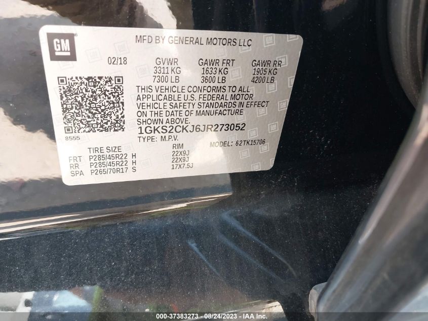 2018 GMC YUKON DENALI - 1GKS2CKJ6JR273052