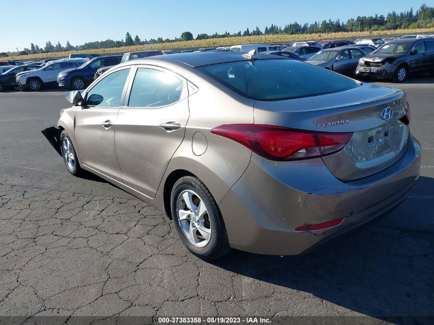 2015 HYUNDAI ELANTRA SE - 5NPDH4AE5FH623122