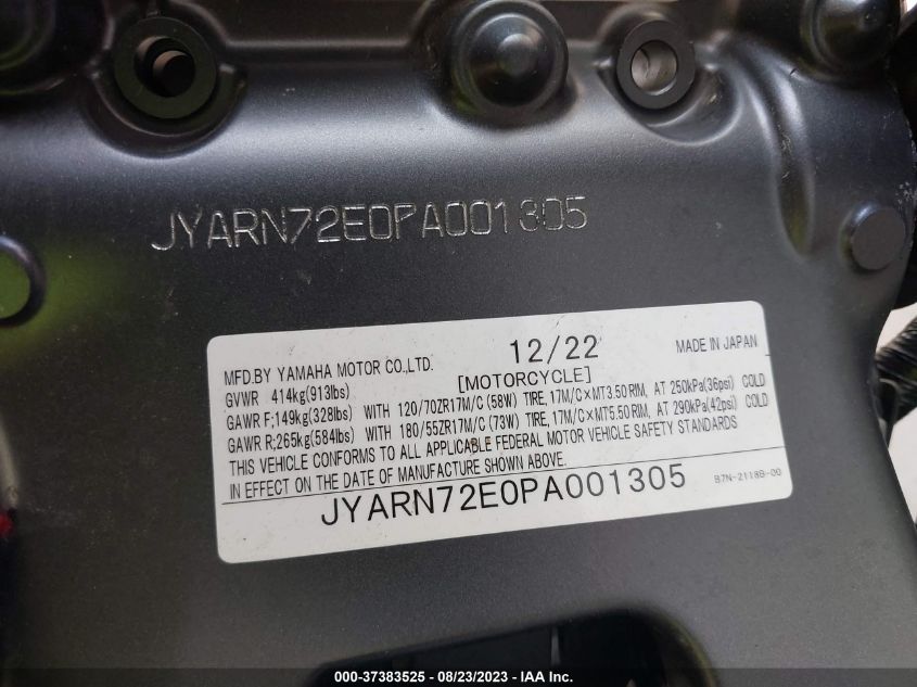 2023 YAMAHA MT09 D JYARN72E0PA001305