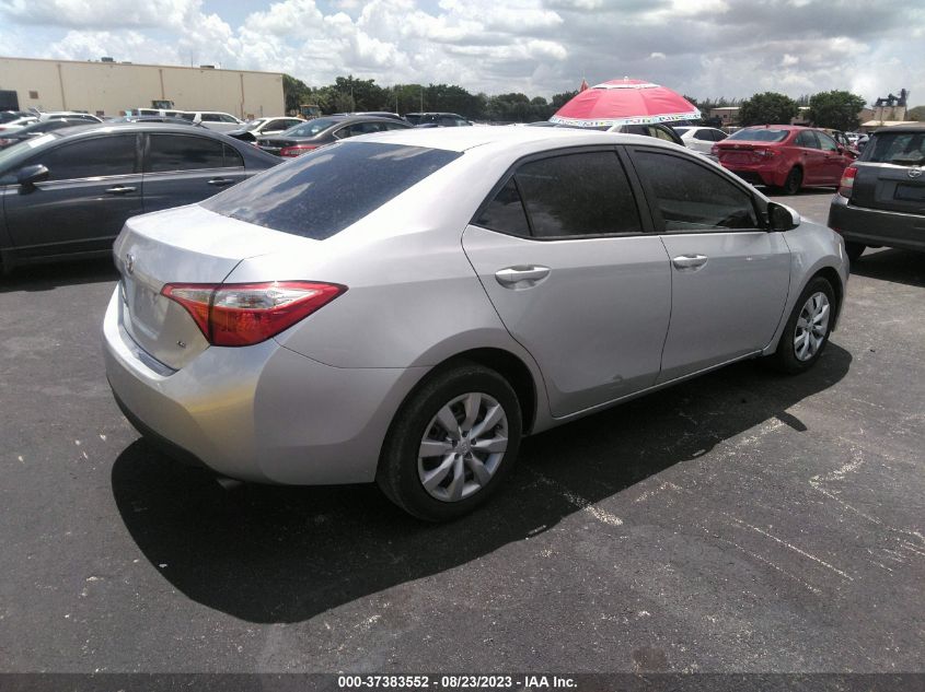 2014 TOYOTA COROLLA L/LE/S/S PLUS/LE PLUS - 5YFBURHE0EP081242