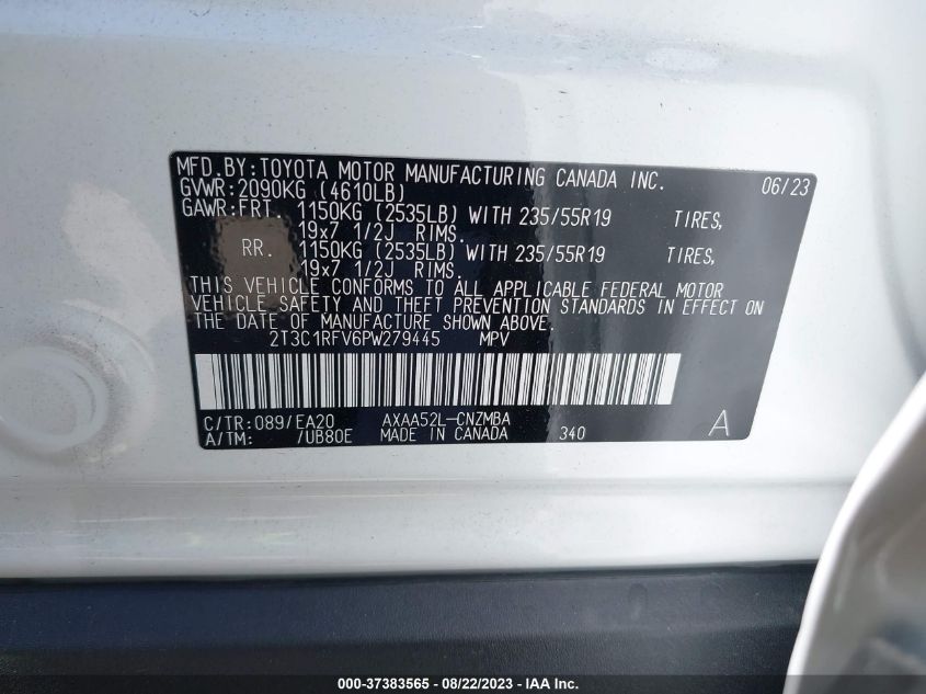 2023 TOYOTA RAV4 XLE PREMIUM - 2T3C1RFV6PW279445