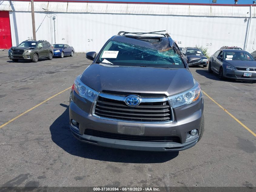 2016 TOYOTA HIGHLANDER HYBRID LIMITED 5TDDCRFH3GS018042