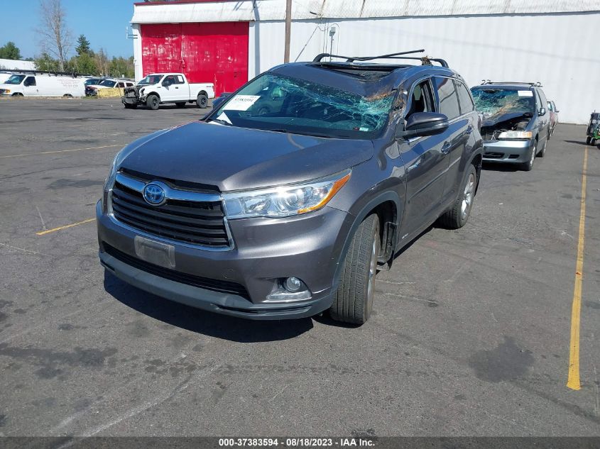2016 TOYOTA HIGHLANDER HYBRID LIMITED 5TDDCRFH3GS018042