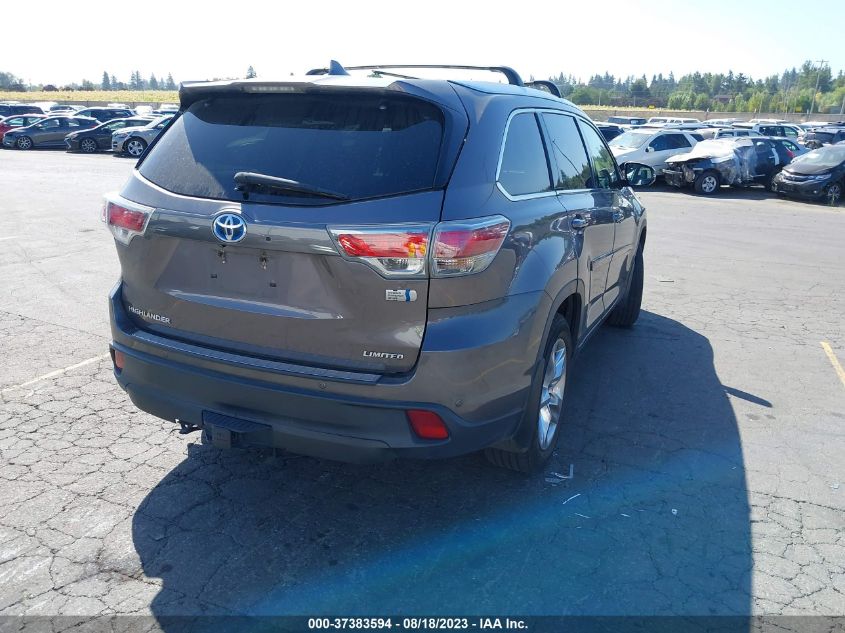 2016 TOYOTA HIGHLANDER HYBRID LIMITED 5TDDCRFH3GS018042