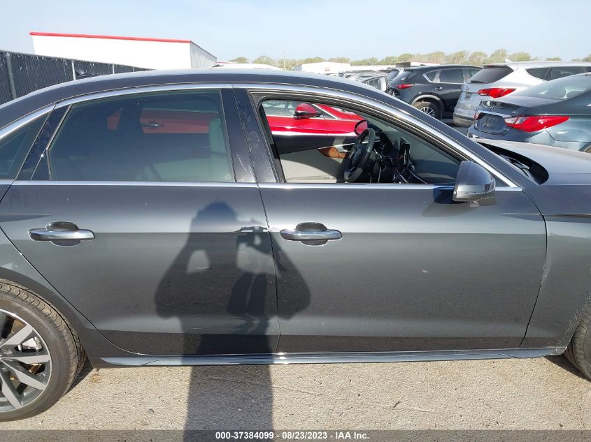 2022 AUDI A4 SEDAN PREMIUM - WAUABAF45NA019656