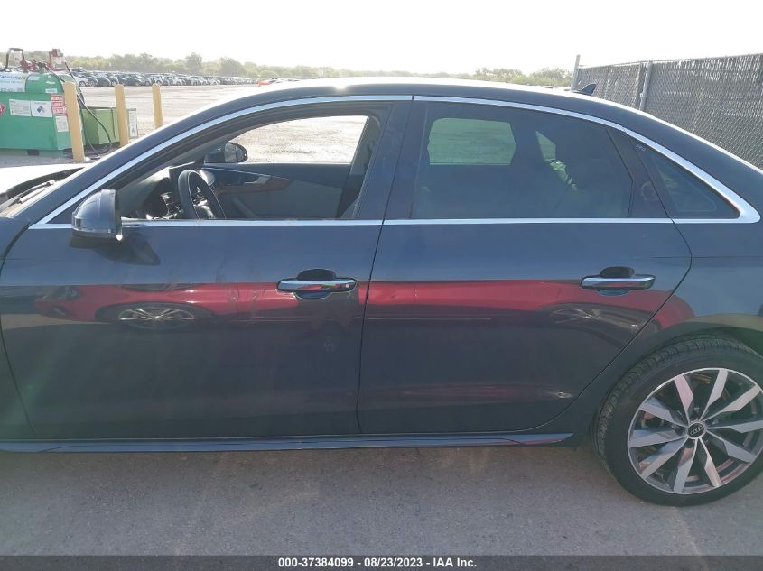 2022 AUDI A4 SEDAN PREMIUM - WAUABAF45NA019656