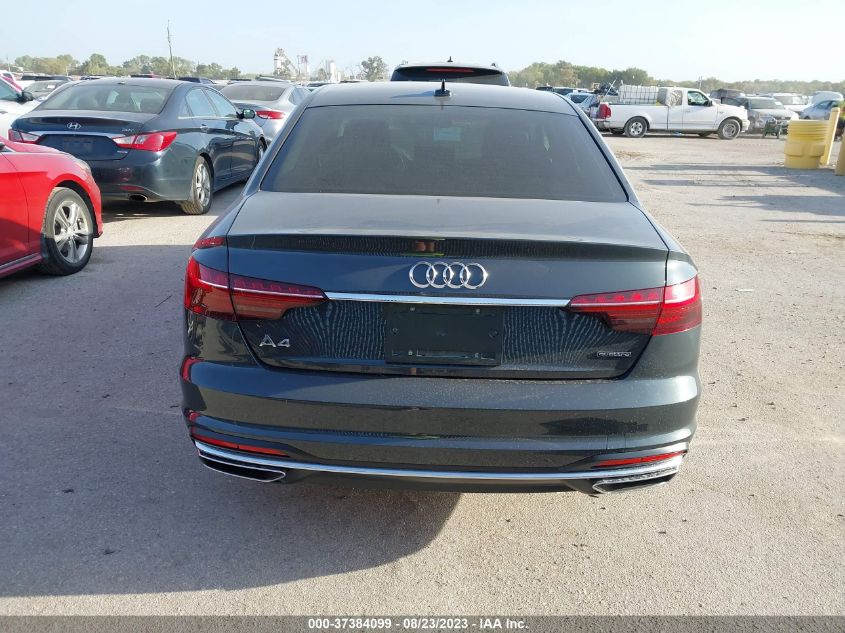 2022 AUDI A4 SEDAN PREMIUM - WAUABAF45NA019656