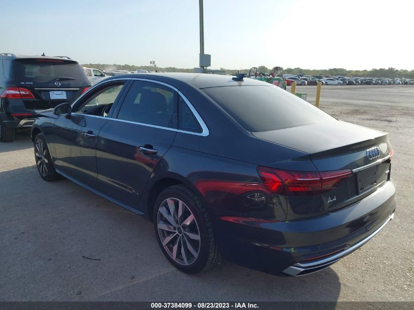 2022 AUDI A4 SEDAN PREMIUM - WAUABAF45NA019656
