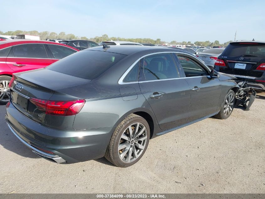 2022 AUDI A4 SEDAN PREMIUM - WAUABAF45NA019656