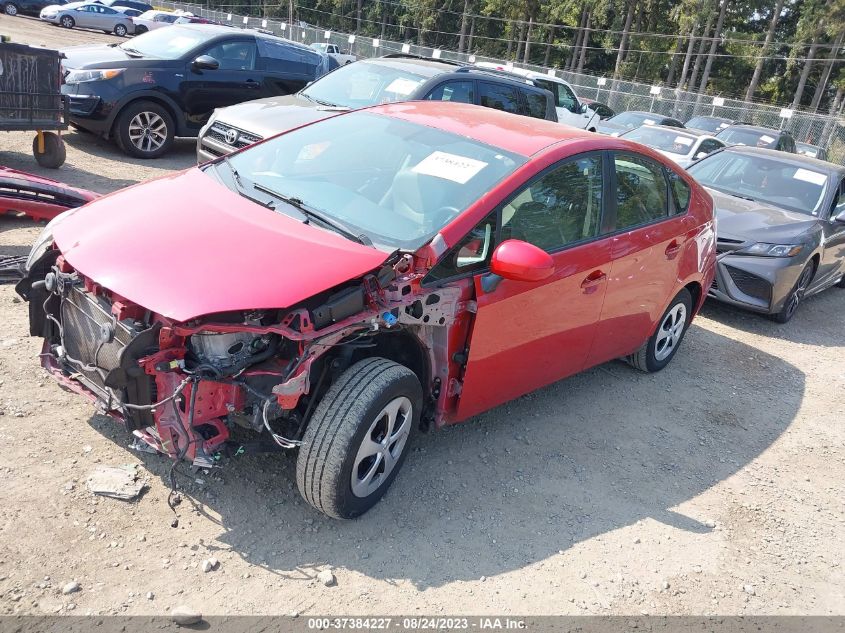 2014 TOYOTA PRIUS FOUR/FIVE/THREE/ONE/TWO - JTDKN3DU7E0382611