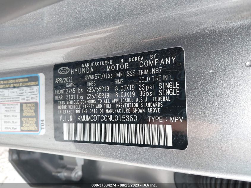 2022 GENESIS GV70 3.5T SPORT - KMUMCDTC0NU015360