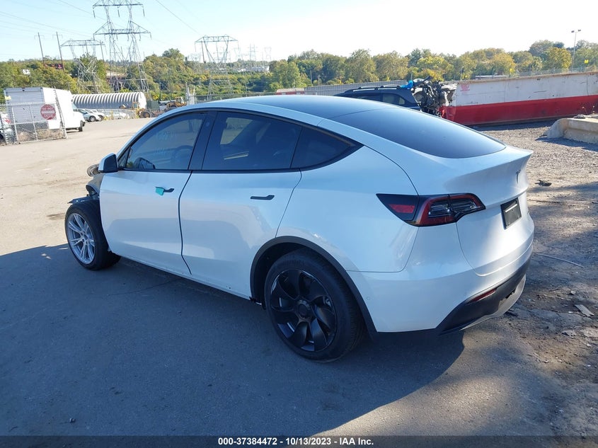 VIN 7SAYGDEE1NA010233 2022 TESLA MODEL Y LONG RANGE