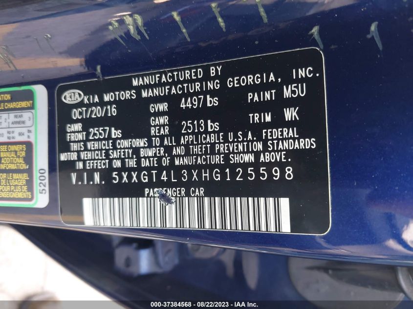 2017 KIA OPTIMA LX - 5XXGT4L3XHG125598