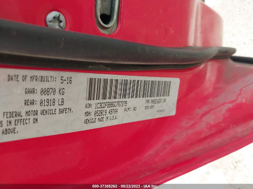 2016 DODGE DART SXT - 1C3CDFBB8GD767279