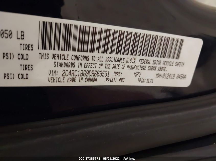 2013 CHRYSLER TOWN & COUNTRY TOURING - 2C4RC1BG9DR663531