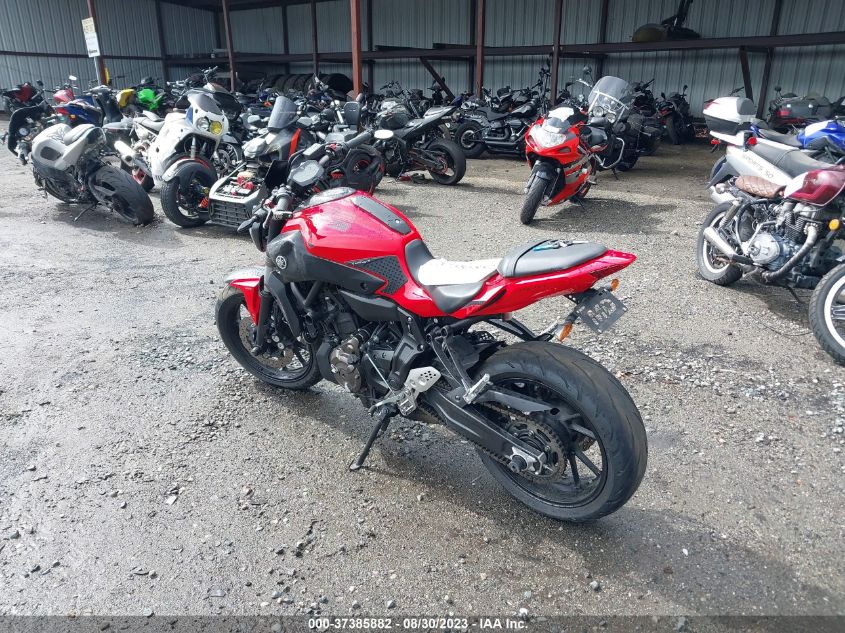 2017 YAMAHA FZ07A JYARM20E3HA000546