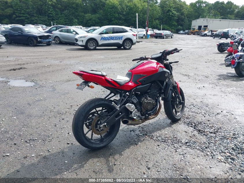 2017 YAMAHA FZ07A JYARM20E3HA000546