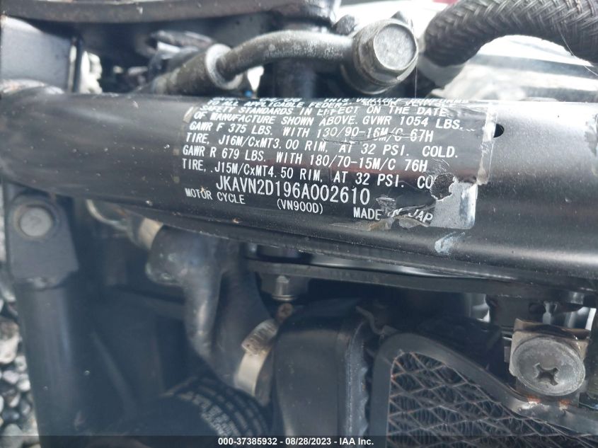 2006 KAWASAKI VN900 D - JKAVN2D196A002610