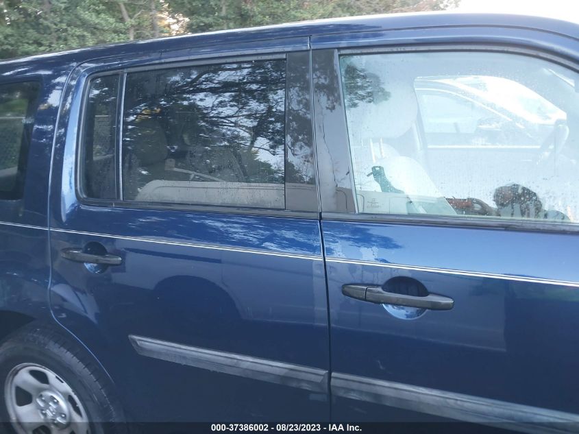 2014 HONDA PILOT LX - 5FNYF4H25EB050318