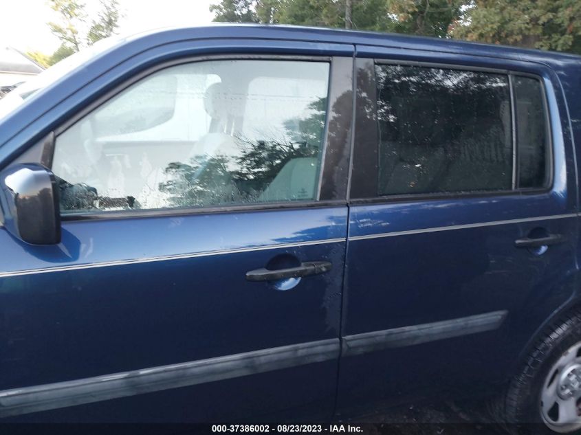 2014 HONDA PILOT LX - 5FNYF4H25EB050318