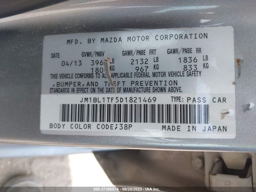 2013 MAZDA MAZDA3 I SV - JM1BL1TF5D1821469