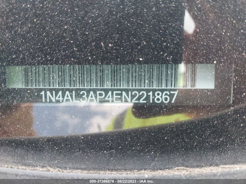 2014 NISSAN ALTIMA 2.5 SV - 1N4AL3AP4EN221867