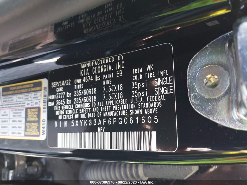 2023 KIA SPORTAGE EX - 5XYK33AF6PG061605