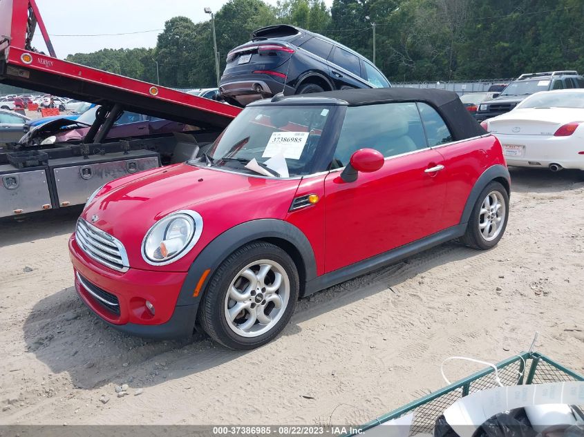 2013 MINI COOPER CONVERTIBLE - WMWZN3C5XDT568937