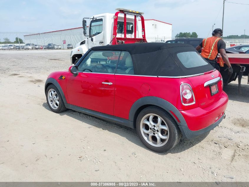 2013 MINI COOPER CONVERTIBLE - WMWZN3C5XDT568937