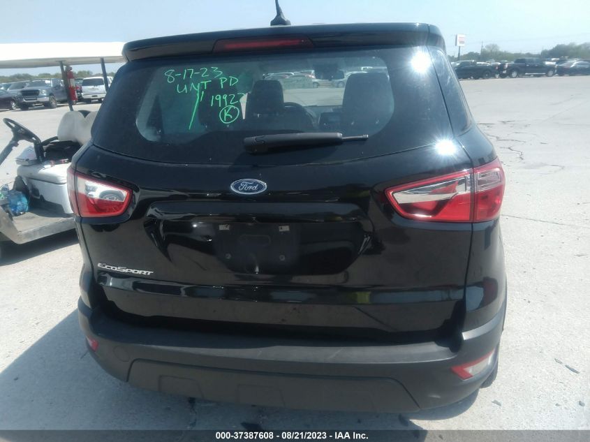 2021 FORD ECOSPORT S - MAJ3S2FE9MC397062