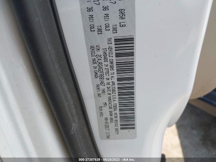 2015 RAM CARGO VAN TRADESMAN 2C4JRGAG2FR681467