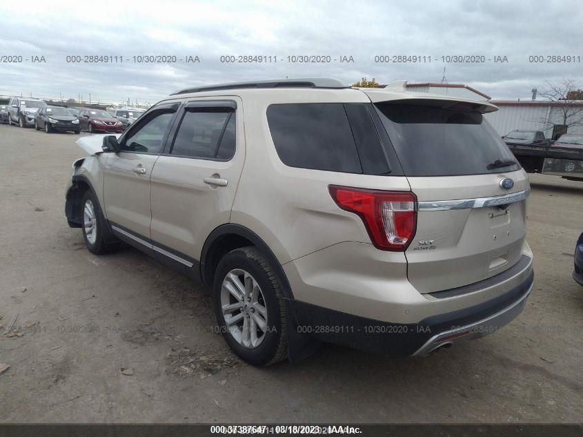 2017 FORD EXPLORER XLT 1FM5K7DHXHGC36680