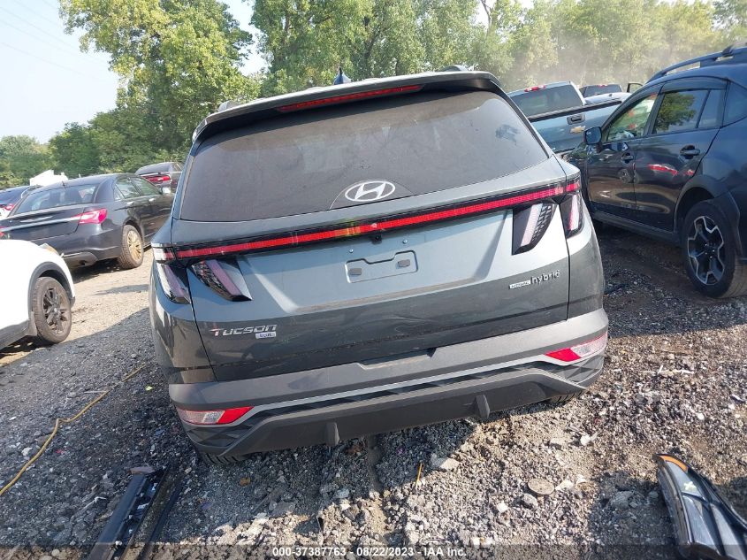 2022 HYUNDAI TUCSON HYBRID BLUE - KM8JBCA14NU077571