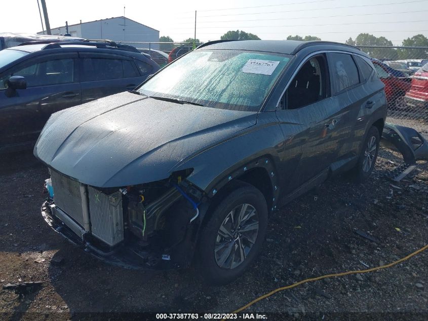 2022 HYUNDAI TUCSON HYBRID BLUE - KM8JBCA14NU077571